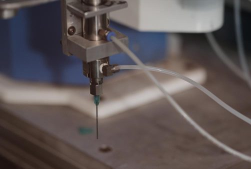 Machine who is stitching
